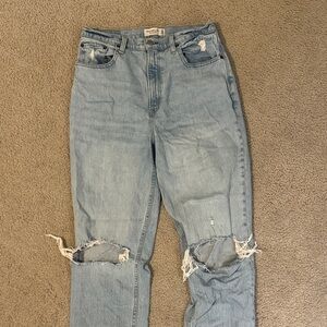 Abercrombie & Fitch Light Blue Boyfriend Jeans